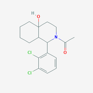 molecular formula C17H21Cl2NO2 B5967127 2-acetyl-1-(2,3-dichlorophenyl)octahydro-4a(2H)-isoquinolinol 