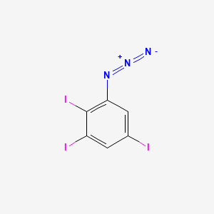 molecular formula C6H2I3N3 B596715 1-叠氮-2,3,5-三碘苯 CAS No. 1313738-68-9