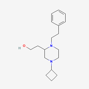 molecular formula C18H28N2O B5967163 2-[4-cyclobutyl-1-(2-phenylethyl)-2-piperazinyl]ethanol 