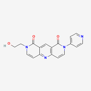 molecular formula C18H14N4O3 B5967165 2-(2-hydroxyethyl)-8-(4-pyridinyl)pyrido[4,3-b]-1,6-naphthyridine-1,9(2H,8H)-dione 