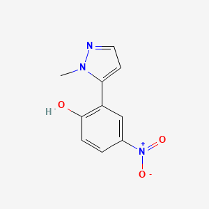 B596718 5-(2-Hydroxy-5-nitrophenyl)-1-methylpyrazole CAS No. 123532-25-2
