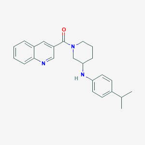 molecular formula C24H27N3O B5967209 N-(4-isopropylphenyl)-1-(3-quinolinylcarbonyl)-3-piperidinamine 