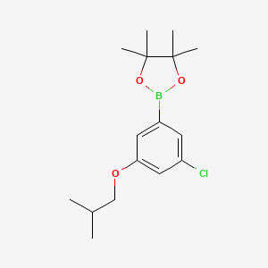 B596722 2-(3-Chloro-5-isobutoxyphenyl)-4,4,5,5-tetramethyl-1,3,2-dioxaborolane CAS No. 1218789-43-5