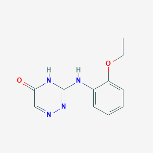 molecular formula C11H12N4O2 B5967221 3-[(2-ethoxyphenyl)amino]-1,2,4-triazin-5(4H)-one 