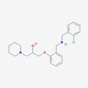 1-(2-{[(2-chlorobenzyl)amino]methyl}phenoxy)-3-(1-piperidinyl)-2-propanol