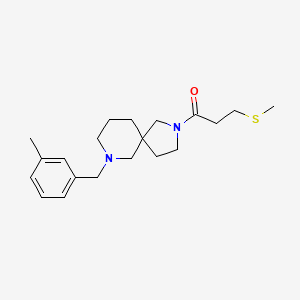 7-(3-methylbenzyl)-2-[3-(methylthio)propanoyl]-2,7-diazaspiro[4.5]decane