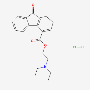 molecular formula C20H22ClNO3 B5967251 2-(diethylamino)ethyl 9-oxo-9H-fluorene-4-carboxylate hydrochloride 