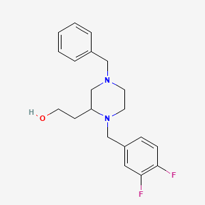 2-[4-benzyl-1-(3,4-difluorobenzyl)-2-piperazinyl]ethanol