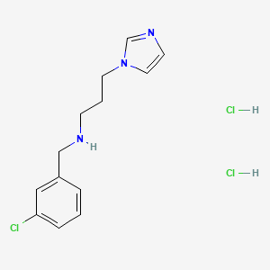 molecular formula C13H18Cl3N3 B5967328 N-(3-chlorobenzyl)-3-(1H-imidazol-1-yl)propan-1-amine dihydrochloride 