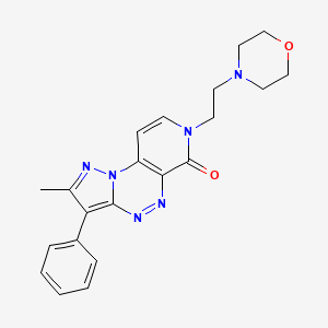2-methyl-7-[2-(4-morpholinyl)ethyl]-3-phenylpyrazolo[5,1-c]pyrido[4,3-e][1,2,4]triazin-6(7H)-one