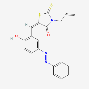 molecular formula C19H15N3O2S2 B5967365 3-allyl-5-[2-hydroxy-5-(phenyldiazenyl)benzylidene]-2-thioxo-1,3-thiazolidin-4-one 