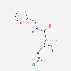 molecular formula C13H19Cl2NO2 B5967384 3-(2,2-dichlorovinyl)-2,2-dimethyl-N-(tetrahydro-2-furanylmethyl)cyclopropanecarboxamide 