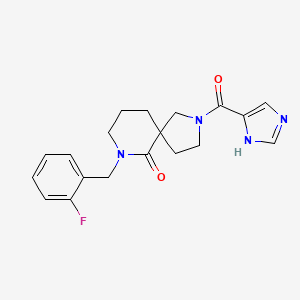 7-(2-fluorobenzyl)-2-(1H-imidazol-5-ylcarbonyl)-2,7-diazaspiro[4.5]decan-6-one