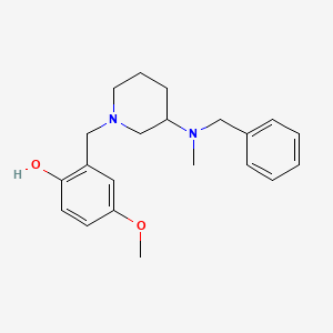 2-({3-[benzyl(methyl)amino]-1-piperidinyl}methyl)-4-methoxyphenol