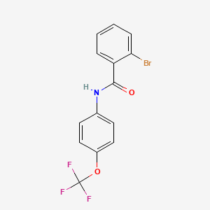 molecular formula C14H9BrF3NO2 B5967426 2-bromo-N-[4-(trifluoromethoxy)phenyl]benzamide 