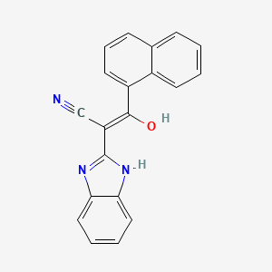 molecular formula C20H13N3O B5967466 2-(1,3-dihydro-2H-benzimidazol-2-ylidene)-3-(1-naphthyl)-3-oxopropanenitrile CAS No. 6057-75-6