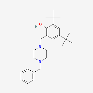 2-[(4-benzyl-1-piperazinyl)methyl]-4,6-di-tert-butylphenol