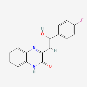 molecular formula C16H11FN2O2 B5967477 3-[2-(4-fluorophenyl)-2-oxoethylidene]-3,4-dihydro-2(1H)-quinoxalinone CAS No. 922145-15-1
