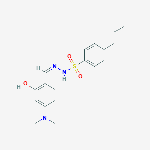 4-butyl-N'-[4-(diethylamino)-2-hydroxybenzylidene]benzenesulfonohydrazide