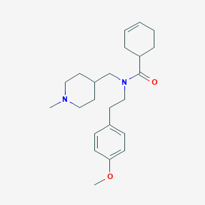 N-[2-(4-methoxyphenyl)ethyl]-N-[(1-methyl-4-piperidinyl)methyl]-3-cyclohexene-1-carboxamide