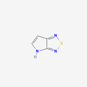 molecular formula C4H3N3S B596757 1H-Pyrrolo[2,3-C][1,2,5]thiadiazole CAS No. 199182-39-3