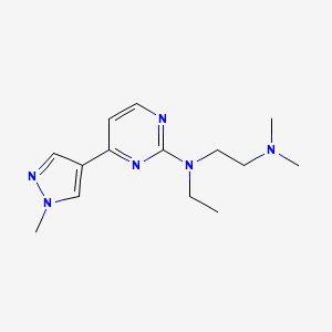 N-ethyl-N',N'-dimethyl-N-[4-(1-methyl-1H-pyrazol-4-yl)pyrimidin-2-yl]ethane-1,2-diamine
