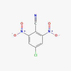 molecular formula C7H2ClN3O4 B596767 4-Chloro-2,6-dinitrobenzonitrile CAS No. 1272756-26-9