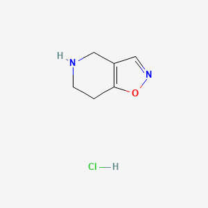 molecular formula C6H9ClN2O B596768 4H,5H,6H,7H-[1,2]oxazolo[4,5-c]pyridine hydrochloride CAS No. 157327-53-2