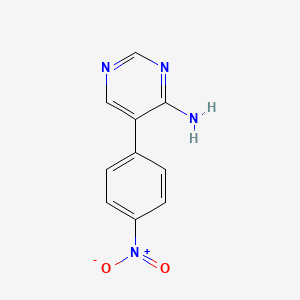molecular formula C10H8N4O2 B5967693 5-(4-nitrophenyl)-4-pyrimidinamine CAS No. 21419-07-8