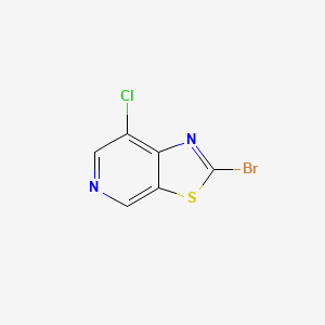 molecular formula C6H2BrClN2S B596771 2-Bromo-7-chlorothiazolo[5,4-c]pyridine CAS No. 1206248-68-1