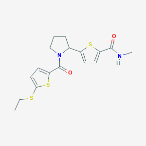 5-(1-{[5-(ethylthio)-2-thienyl]carbonyl}-2-pyrrolidinyl)-N-methyl-2-thiophenecarboxamide