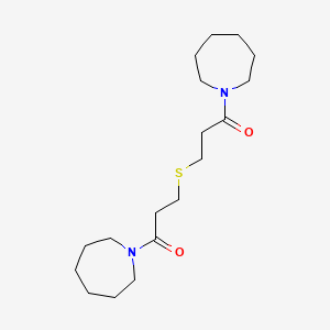 molecular formula C18H32N2O2S B5967768 1,1'-[thiobis(1-oxo-3,1-propanediyl)]diazepane 