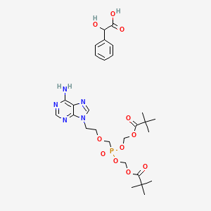 molecular formula C28H40N5O11P B596779 (S)-2-methoxy-2-phenylaceticacid CAS No. 1265228-47-4