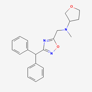 N-{[3-(diphenylmethyl)-1,2,4-oxadiazol-5-yl]methyl}-N-methyltetrahydro-3-furanamine