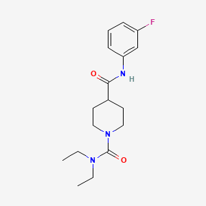 N~1~,N~1~-diethyl-N~4~-(3-fluorophenyl)-1,4-piperidinedicarboxamide