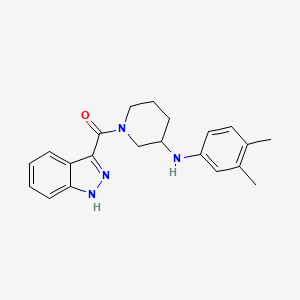 N-(3,4-dimethylphenyl)-1-(1H-indazol-3-ylcarbonyl)-3-piperidinamine