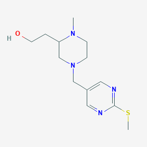 2-(1-methyl-4-{[2-(methylthio)-5-pyrimidinyl]methyl}-2-piperazinyl)ethanol