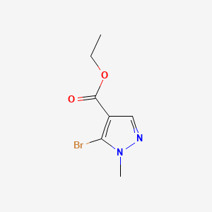 molecular formula C7H9BrN2O2 B596791 5-溴-1-甲基-1H-吡唑-4-羧酸乙酯 CAS No. 105486-72-4