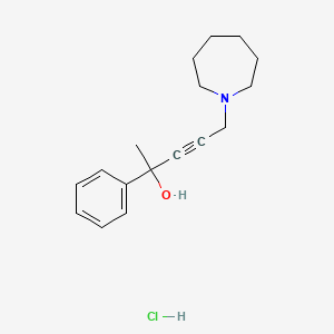 5-(1-azepanyl)-2-phenyl-3-pentyn-2-ol hydrochloride