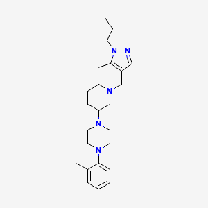 1-(2-methylphenyl)-4-{1-[(5-methyl-1-propyl-1H-pyrazol-4-yl)methyl]-3-piperidinyl}piperazine
