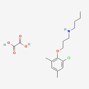 molecular formula C17H26ClNO5 B5967949 N-[3-(2-chloro-4,6-dimethylphenoxy)propyl]-1-butanamine oxalate 