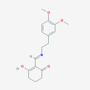 molecular formula C17H21NO4 B5967956 2-({[2-(3,4-dimethoxyphenyl)ethyl]amino}methylene)-1,3-cyclohexanedione 