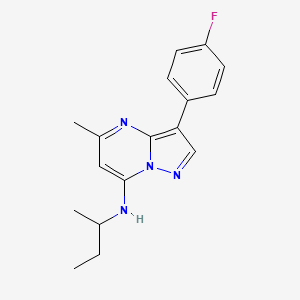 molecular formula C17H19FN4 B5967971 N-(sec-butyl)-3-(4-fluorophenyl)-5-methylpyrazolo[1,5-a]pyrimidin-7-amine 