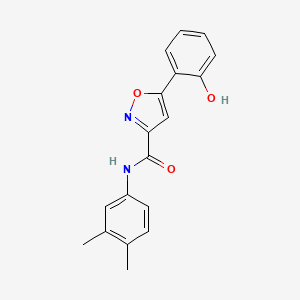 N-(3,4-dimethylphenyl)-5-(2-hydroxyphenyl)-3-isoxazolecarboxamide