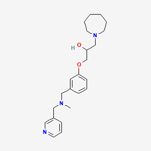 1-(1-azepanyl)-3-(3-{[methyl(3-pyridinylmethyl)amino]methyl}phenoxy)-2-propanol