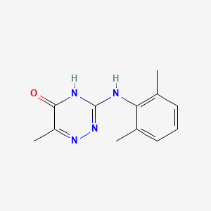 3-[(2,6-dimethylphenyl)amino]-6-methyl-1,2,4-triazin-5(4H)-one
