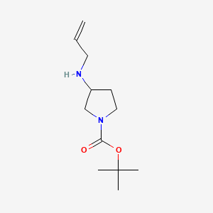 molecular formula C12H22N2O2 B596801 Tert-butyl 3-(allylamino)pyrrolidine-1-carboxylate CAS No. 1357946-24-7