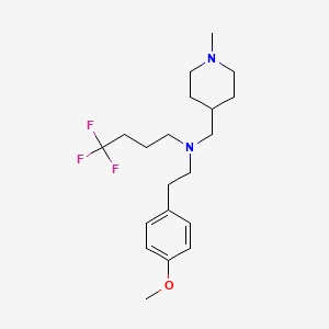 4,4,4-trifluoro-N-[2-(4-methoxyphenyl)ethyl]-N-[(1-methyl-4-piperidinyl)methyl]-1-butanamine