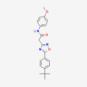 2-[5-(4-tert-butylphenyl)-1,2,4-oxadiazol-3-yl]-N-(4-methoxyphenyl)acetamide