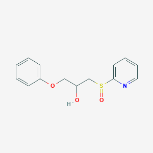molecular formula C14H15NO3S B5968044 1-phenoxy-3-(2-pyridinylsulfinyl)-2-propanol 